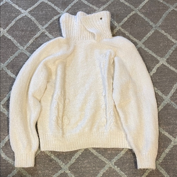 Vintage sparkly floral comfy y2ksweater,New Products : American Fashion Style Bags On Sale